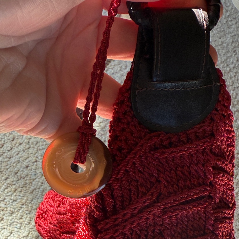 THE SAK Red Woven Knit Purse - Picture 4 of 16